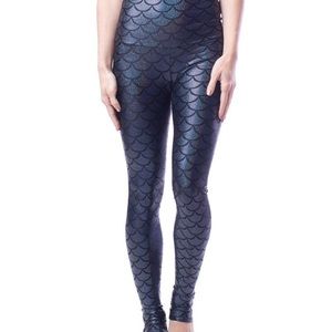 Emily Hsu Designs metallic mermaid scale leggings